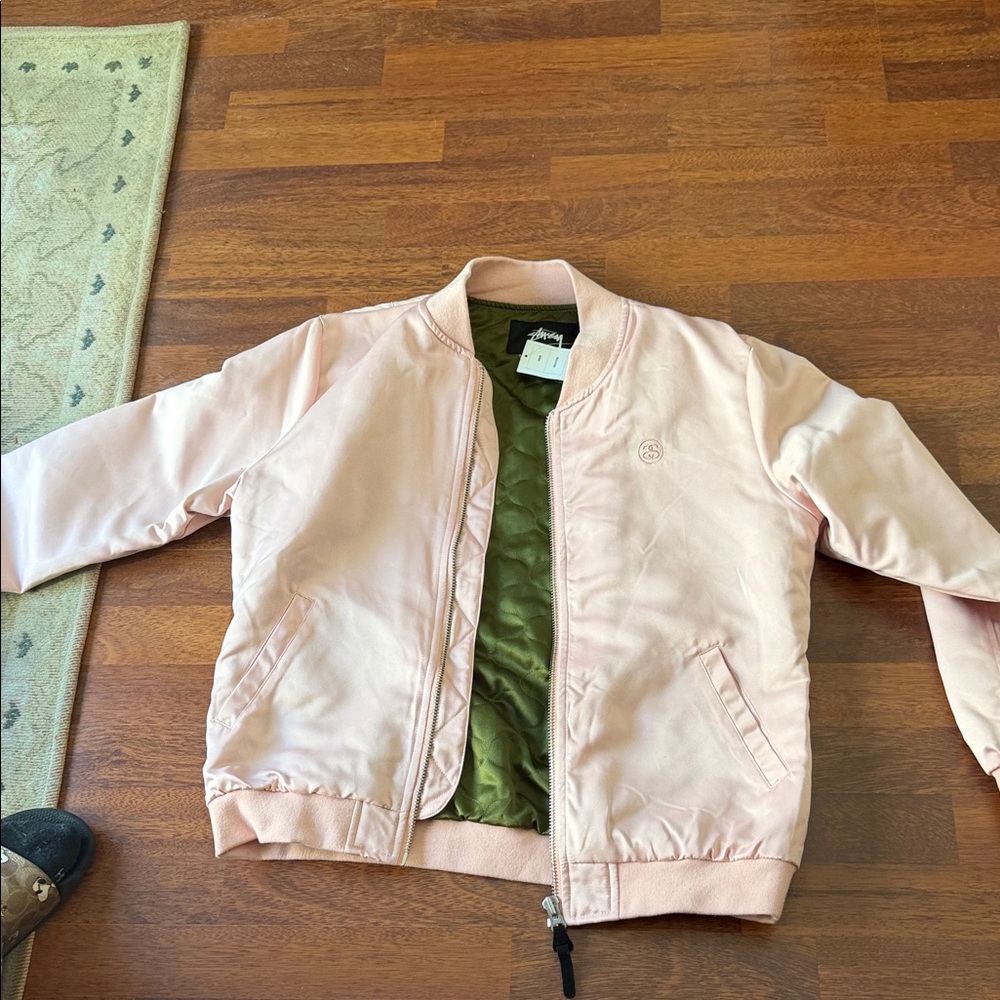 Stussy Pink Bomber Jacket